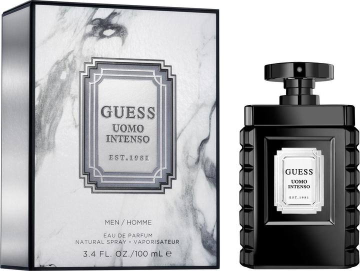 Actual product image Guess Uomo Intenso Eau De Parfum Cologne Spray for Men 3.4 Fl Oz (Eau de parfum, 100 ml)