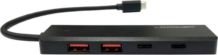 Image du produit LC-Power LC-HUB-U3-4-C 2xUSBA 1XUSB-C Noir détail (USB-C, 4 Ports)