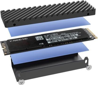 Actual product image Lindy USB4 NVMe M.2 SSD enclosure (M.2)