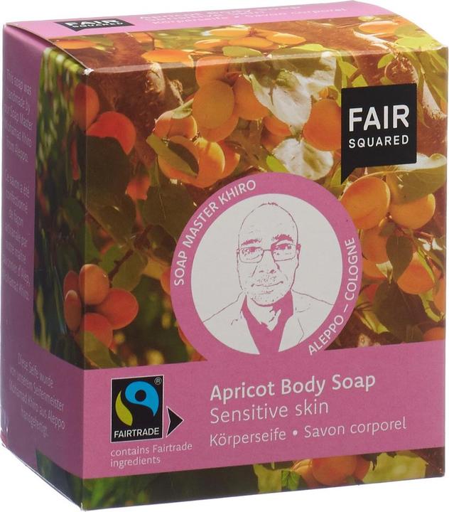 Actual product image Fair Squared Body Soap Apricot Sensitive Skin (Hard soap)