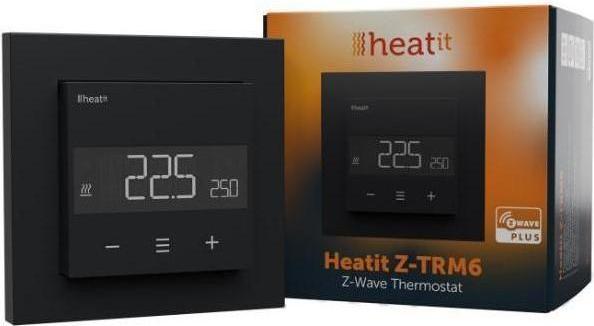 Produktbild Heatit HEAE5430568 - Z-TRM6 Thermostat Z-Wave 800 series (Black Matt)