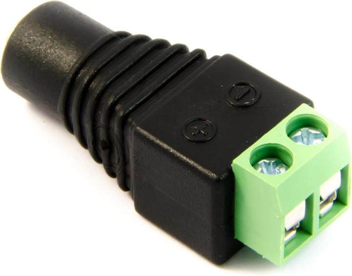 Actual product image Purecrea DC socket Female Barrel Jack 5.5mm / 2.1mm with screw terminals