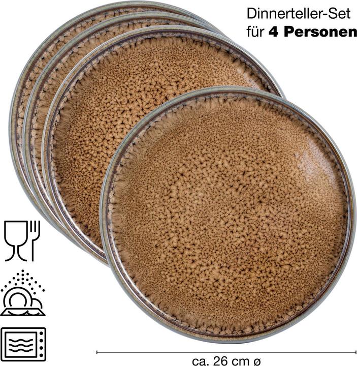 Produktbild Moritz & Moritz SOLID Dinnerteller (4 x, 26 cm)