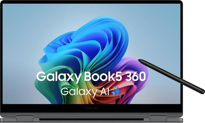 Actual product image Samsung Galaxy Book5 360 (15.60", Intel Core Ultra 7 256V, 16 GB, 512 GB, DE)