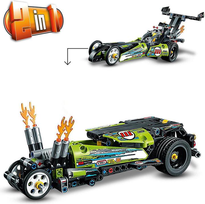Produktbild LEGO Dragster Rennauto (42103, LEGO Technic)