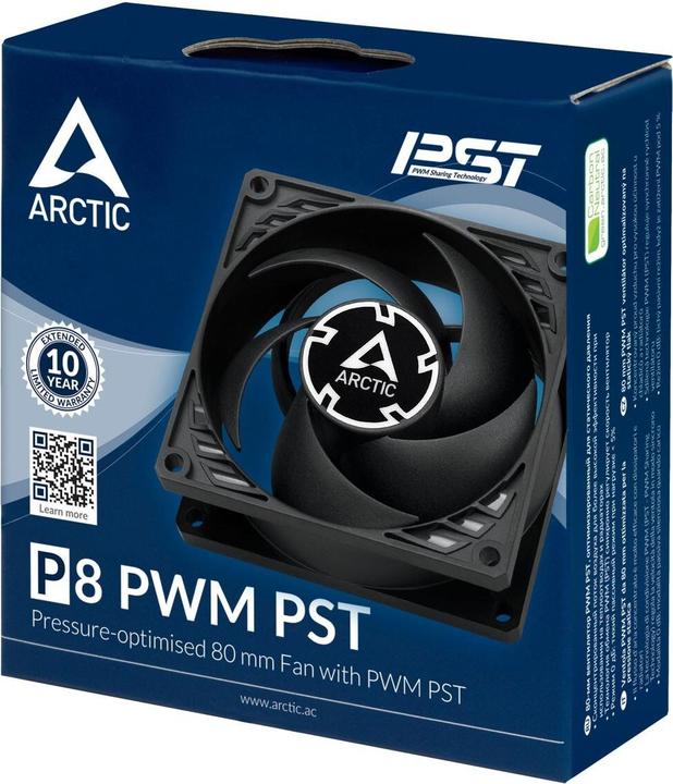 Actual product image Arctic P8 PWM PST fan (80 mm, 1 x)
