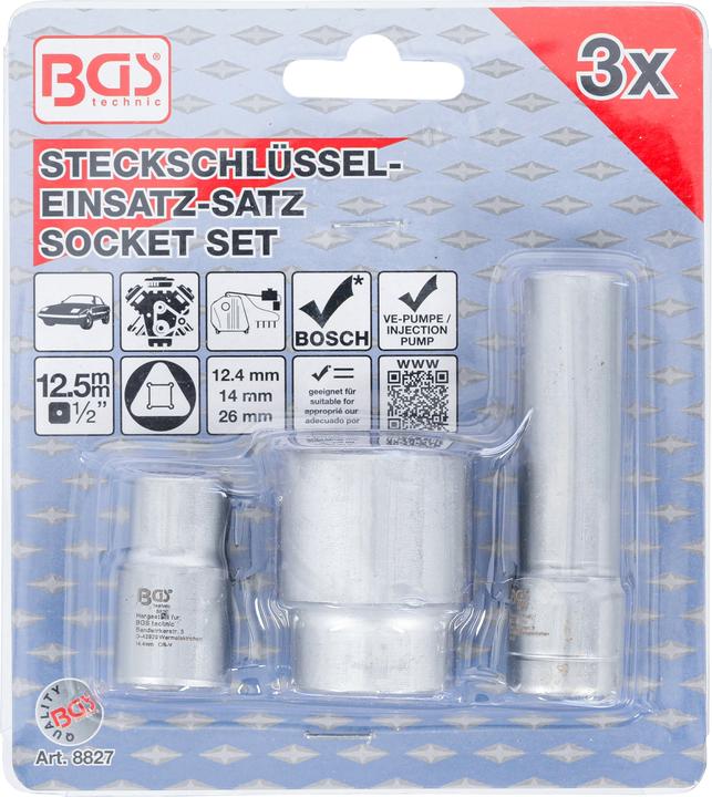Actual product image BGS Socket Set for Bosch Distributor Injection Pumps