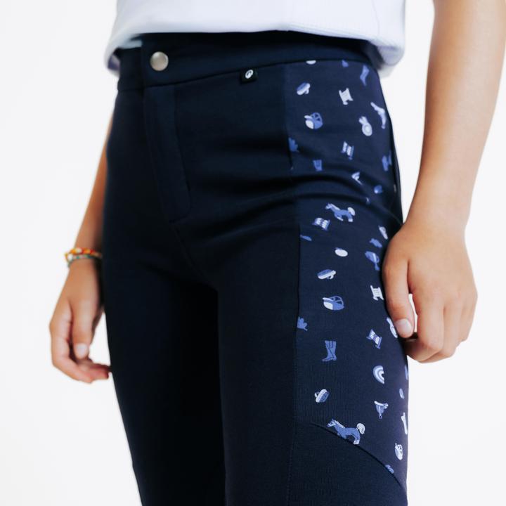 Produktbild Fouganza Reithose Magic Kinder Print blau (140)