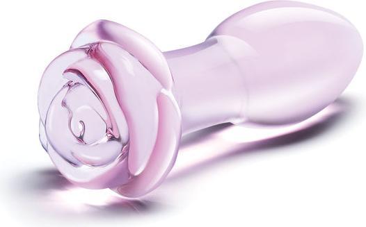 Actual product image Gläs Rosebud Glass Butt Plug
