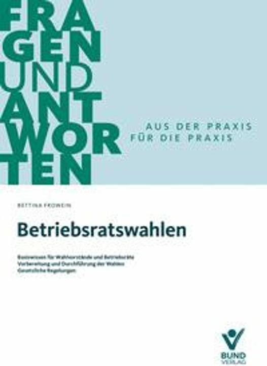 Produktbild Betriebsratswahlen (Deutsch, Bettina Frowein, 2025)