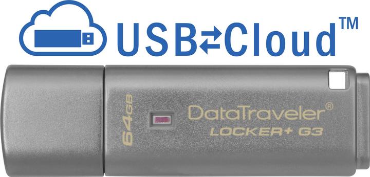 Produktbild Kingston DataTraveler Locker+ G3 (64 GB)