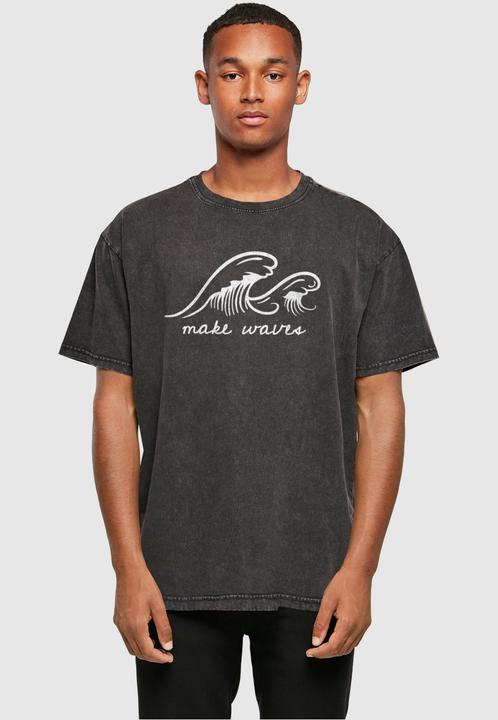 Actual product image Merchcode Summer - Make waves Acid Washed Oversize Tee - 113039 (L)