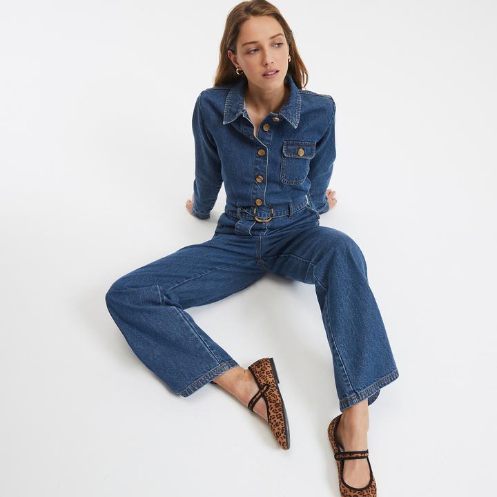 Image du produit La Redoute Collections Combinaison en denim Signature CORALIE (38)