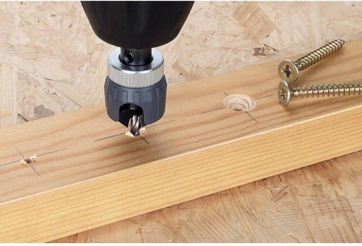 Produktbild wolfcraft wolfcraft 1 Vorbohrer m Senker+Tiefenst. ø3,2x12mm (12 mm, 3.2 mm)