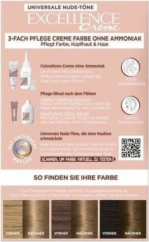Produktbild L'Oréal Paris Excellence Universal Nude (7U Mittelblond)