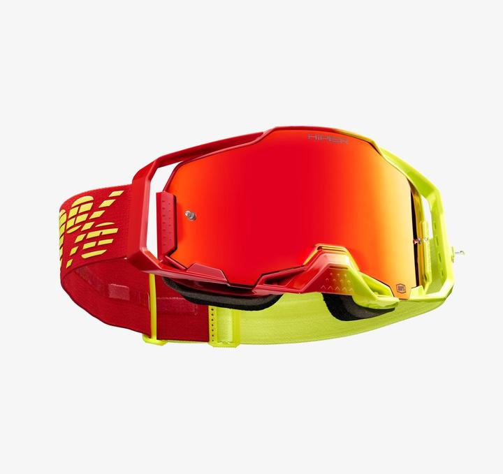 Actual product image 100% Armega HIPER Goggle Solaris - Mirror Red (Red, Yellow, Mirror Red)