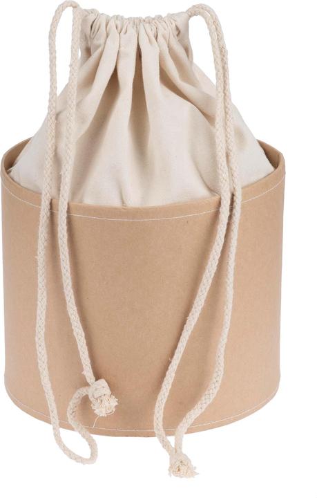 Glorex Kartoffelsack in Pappbox, Nature/Weiss