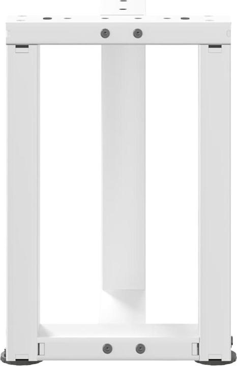 Produktbild VidaXL Couchtischbeine T-Form 2 Stk. Weiss 38x25x(42-43) cm Stahl Tischbein