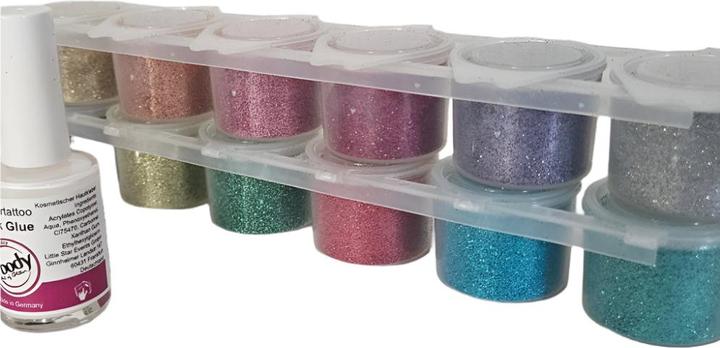 Actual product image Ybody Glitter Tattoo Set | Pro 100