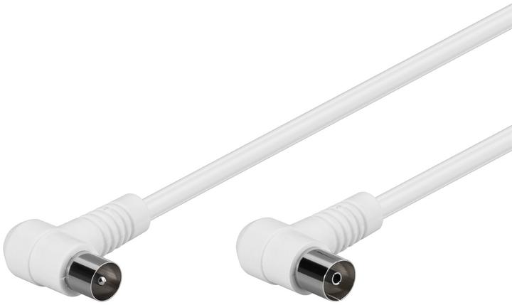 Actual product image Goobay Angled antenna cable 80 dB, 2x shielded (80 dB, Antenna cable)