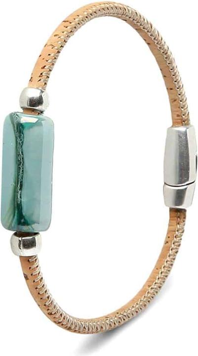 Immagine prodotto Artelusa Bracciale "Ceramica Verde (18 cm, Sughero)