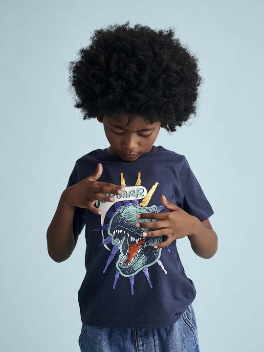 Actual product image Vertbaudet Jungen T-Shirt mit Wende-Pailletten (152)