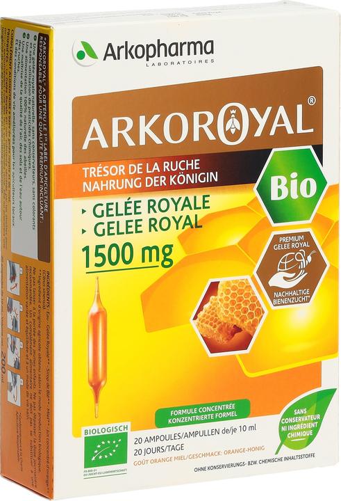 Arkopharma Arkoroyal Bio Gelée Royal Ampullen 1500mg (20 Stück, Ampulle, 383 g)