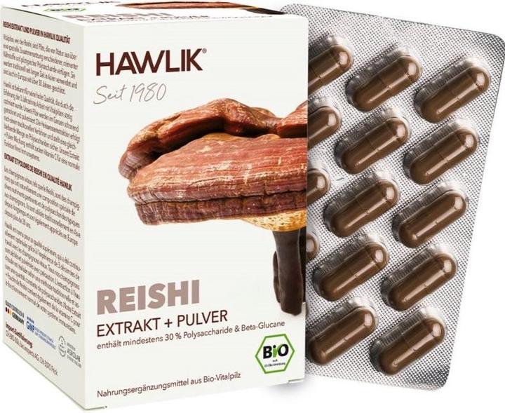 Image du produit Hawlik Extrait de reishi + capsule de poudre (120 pièce(s), Capsules, 109 g)
