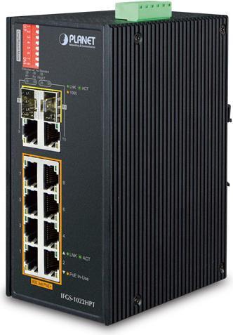 Produktbild Planet IP30 Industrial 8-P 10/100TX (10 Ports)