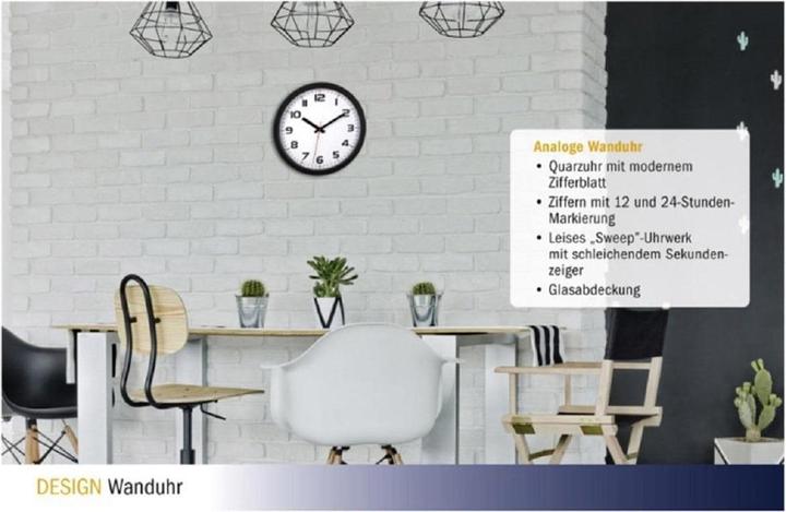 Produktbild TFA Wanduhr mit Sweep (30.50 cm)