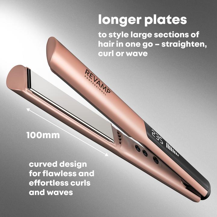 Produktbild Revamp ST-1900GD-EU Dynamic Straight & Style Ceramic Hair Straightener (Glätteisen)