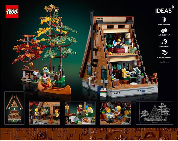 Actual product image LEGO Ideas Finn Cottage 21338 (21338, LEGO Ideas, LEGO Rare Sets)