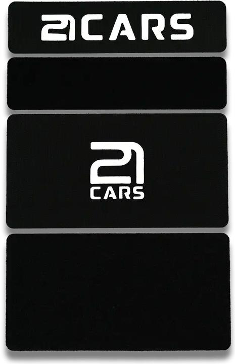 Produktbild 21cars Klett Wechselschild Nummernschild Kennzeichenhalter | Rahmenlos (Hochformat)