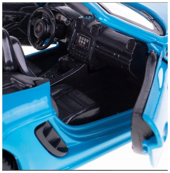 Actual product image Bburago Porsche 718 Boxster Blue 1/24