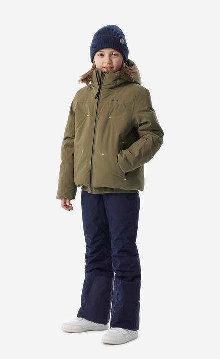 Produktbild Wedze Skijacke Kinder wattiert warm wasserdicht - Piste 500 khaki (146)