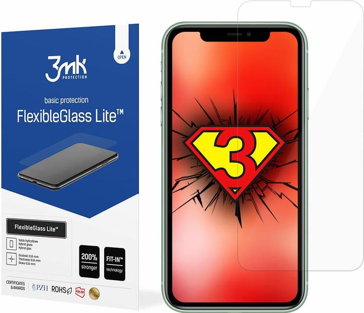 Productafbeelding 3MK hybride glas Flexibel 2.5D Lite voor iPhone 11 (1 Stuk, Apple iPhone 11)