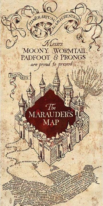 Produktbild Leinwanddruck Marauders Map (100 x 50 cm)
