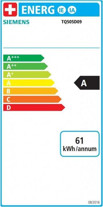 Energie-Label Siemens EQ.500 Integral