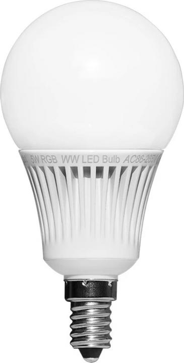 Image du produit Milight Ampoule LED E14 RGB+KW/WW 5W (E14, 5 W, 450 lm, 1 x, F)