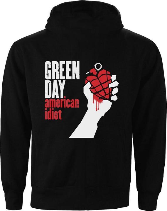 Immagine prodotto Green Day Donna/Ladies American Idiot Felpa con cappuccio con stampa sul retro (XL)