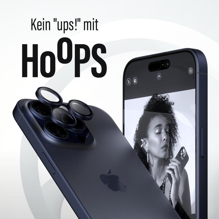 Produktbild PanzerGlass Hoops Camera Lens Protector (1 Stück, Apple iPhone 15 Pro, Apple iPhone 15 Pro Max)