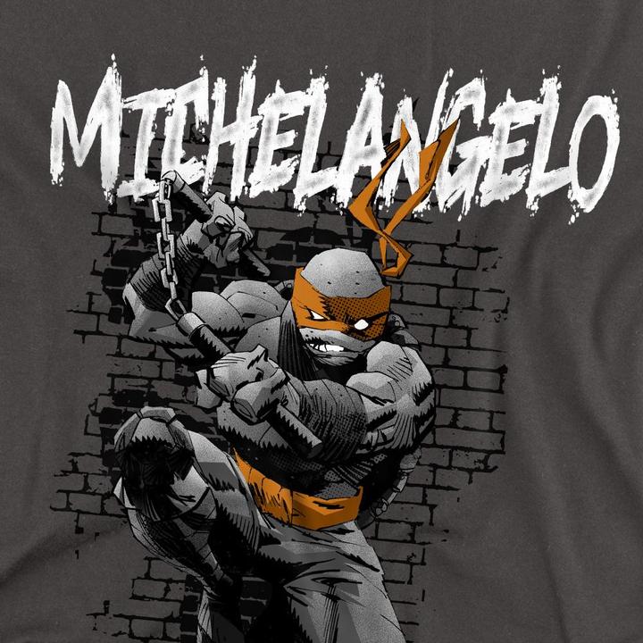 Immagine prodotto Teenage Mutant NT Maglietta Michelangelo Adulto Unisex (L)