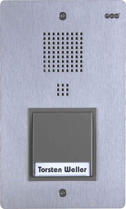 Image du produit Auerswald TFS Dialog 301 /1 Bouton-poussoir /Inox /pour montage encastré/fonctionnement sur postes (Câblé)