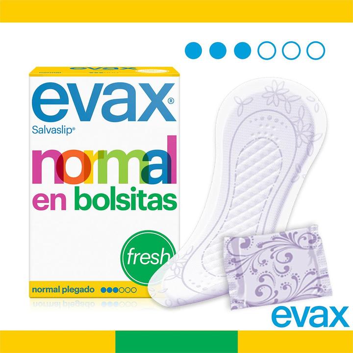 Actual product image Evax SALVA-SLIP normal fresh en bolsitas 40 uds (40 x, Sanitary pads)