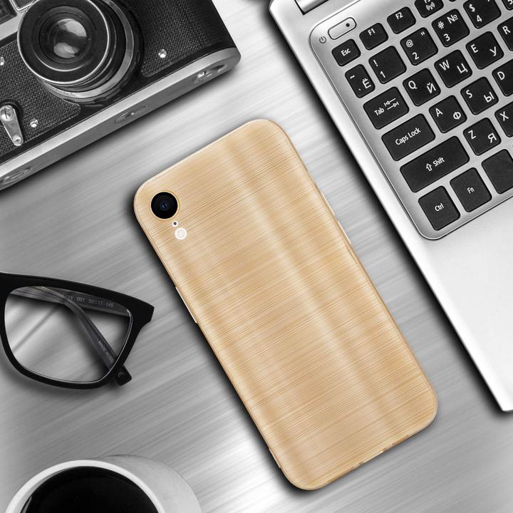 Produktbild Cadorabo Hülle für Apple iPhone XR im TPU Brushed Kameraschutz LM160 Style (Apple iPhone XR)