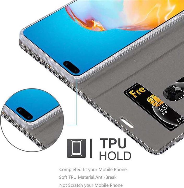 Produktbild Cadorabo Book Jeans Optik Cover (Huawei P40)