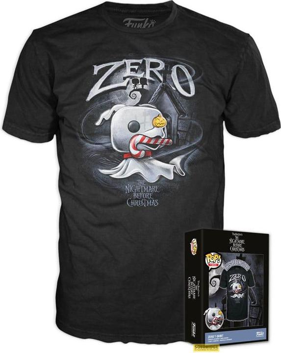 Actual product image Funko Nightmare Before Christmas Boxed Tee T-Shirt Zero w/Cane Size S (S)