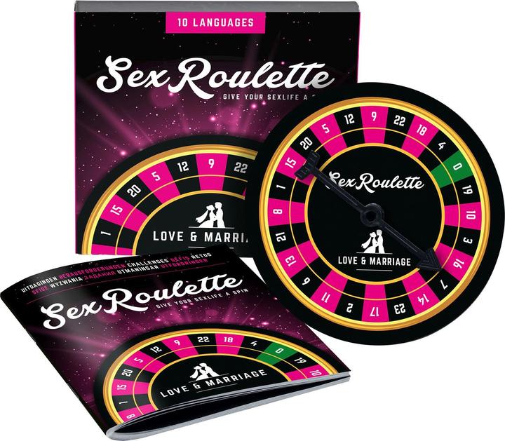 Produktbild tease & please Sex Roulette Love & Marriage (Sonstiges, Niederländisch, Englisch, Deutsch, Französisch, Spanisch, Schwedisch, Italienisch, Polnisch, Russisch, Norwegisch)