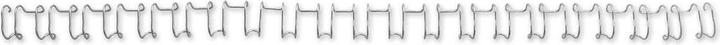 Actual product image GBC Binding wire, 12 mm, 21 rings, silver