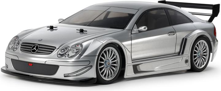Produktbild Tamiya 1/10 RC Mercedes CLK AMG Racing Version Silver Painted Body (TT-02) (Kit)